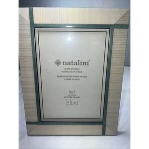 5x7 NATALINI PHOTO/PICTURE FRAME - DEEP SAGE GREEN AND IVORY